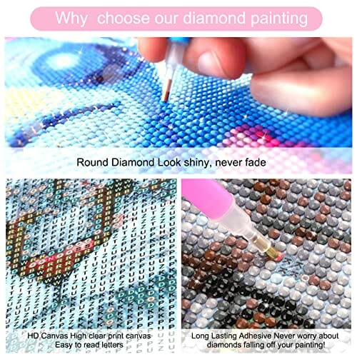 DIY 5D Diamentowy Obraz dla Kota - Zestawy Haftu Krzyżykowego z Pełnymi Diamentami - obrazek 3