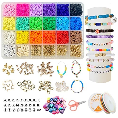 Gliniane Koraliki do Produkcji Biżuterii, Płaskie, z Gliny Polimerowej