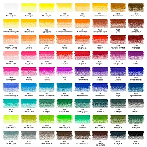 Arteza Kredki do kolorowania - Profesjonalny zestaw 72 kolorów w puszce - obrazek 7