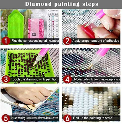 TINY FUN Malarstwo diamentowe 5D: Zestaw do malowania diamentami dla dorosłych - obrazek 3