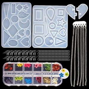 SnailGarden formy do zawieszek, do biżuterii, zestawy z żywicy silikon