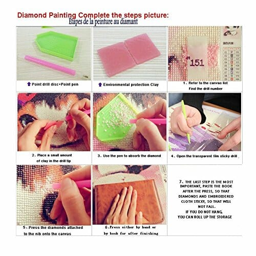 TINY FUN Malarstwo diamentowe 5D: Zestaw do malowania diamentami dla dorosłych - obrazek 2