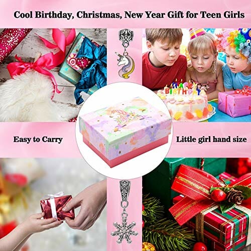 Bransoletka z zawieszkami, zestaw do samodzielnego wykonania biżuterii dla dzieci, zestawy do majsterkowania dla dziewczynek w wieku 8 - 12 lat, biżuteria na imprezę, prezent dla nastolatków i dziewcząt, posrebrzany łańcuszek do nawlekania pereł, biżuteria na rękę - obrazek 3