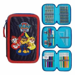 Psi Patrol piórnik z zestawem przyborów, Marshall Chase Rubble - idealny prezent dla dzieci!