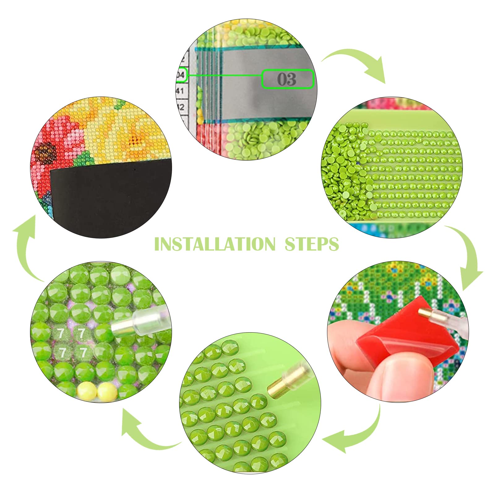 MXJSUA Obraz diamentowy 5D dla dzieci - Zrób to sam! Dekoracja ścienna 40x30 cm - obrazek 3