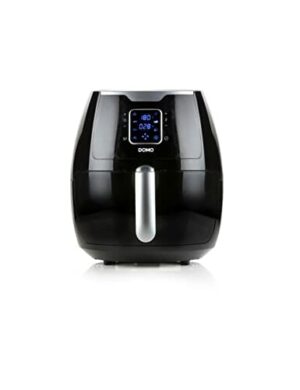 DOMO DO513FR Airfryer Heißluftfritteuse XXL 5,5 l,Schwarz/Silberfarben