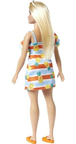 Barbie Loves the Ocean Lalka Sukienka w ananasy (blondynka) wykonana z - obrazek 3