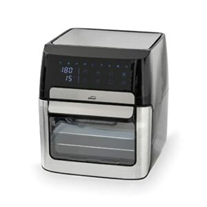 Lacor 69513 Luftfritteuse, ohne Öl, 12 l, 1700 W, 9 Programme, 7 Zubehörteile, Dehydrierung, LED-Touchscreen, Timer, Rezepte, Innenbeleuchtung