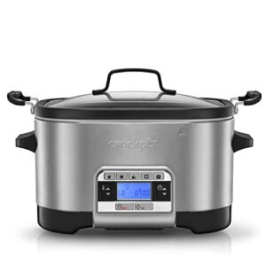 Crock-Pot multicooker CSC024X, wielofunkcyjne urządzenie do gotowania, 5.6l srebrny, 5w1, funkcja wolnowaru, stal nierdzewna