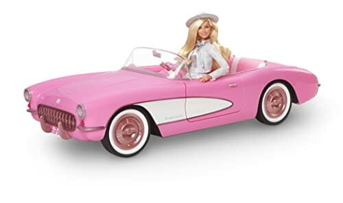 Barbie Filmowy kabriolet Deluxe Różowe auto Corvette inspirowane filme - obrazek 6