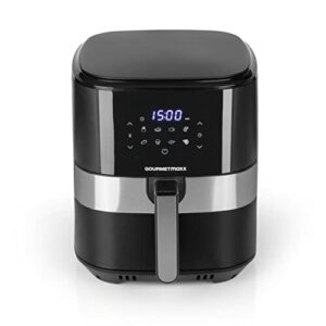 GOURMETmaxx Digitale Heißluft-Fritteuse XL 6,2 Liter | Kombination aus Heißluftofen, Grill und Fritteuse | 60 Min Timer, automatische Abschaltung, 8 Programme | Für besonders knusprige Ergebnisse