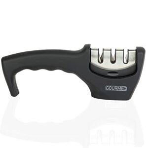 "Ostrzałka Do Noży GOURMEO - 3-Stronna Stal Nierdzewna"