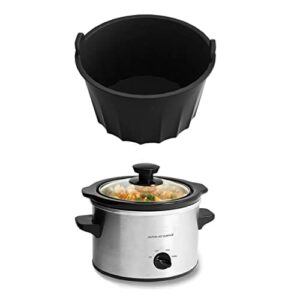 Silikonowe wkładki do wolnowaru pasują do garnków o pojemności 6-8 Quart owalnej wolnowarstwa, wielokrotnego użytku i szczelna wkładka do gotowania nadaje się do zmywarki do garnka 6 l