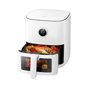 Xiaomi Smart Air Fryer Pro 4L Heißluftfritteuse mit OLED Display, Sichtfenster & optionaler iOS/Android App (1.600 W, 4 Liter, 40°-200°C, Timerfunktion, spülmaschinenfest, Google Assistant)