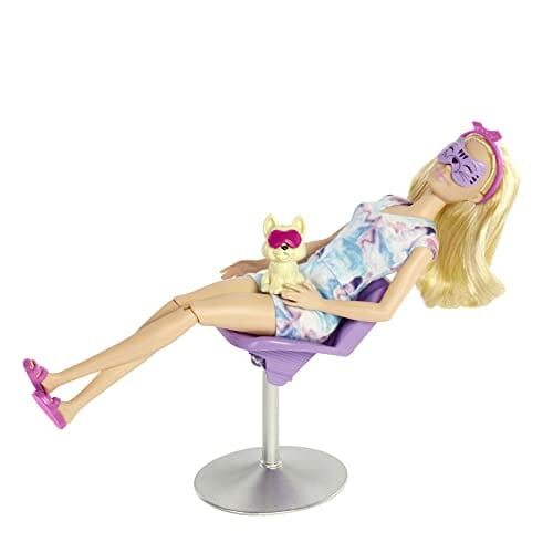 Barbie Domowe Spa Maseczka na twarz Zestaw z lalką Barbie blondynką, 7 - obrazek 4
