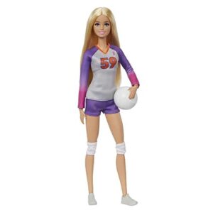 Barbie Made to Move Linia Kariera Siatkarka Lalka ze strojem sportowym