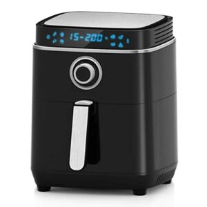 OZEANOS Heißluftfritteuse Friteuse Heissluft Fritteusen Air Fryer Aerofryer mit großem digitalem LED-Touchscreen, Vorheizen&Warmhalten (3,5L)
