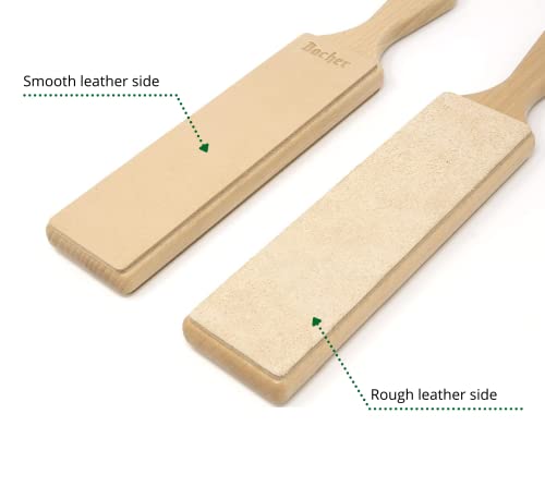 BACHER dwustronny skórzany pas do ostrzenia strop do polerowania noży - obrazek 7
