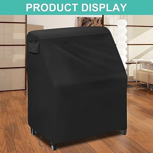 AXPQHL Drewniany koc kuchenny, koc kuchenny z tkaniny Oxford 600D, koc kuchenny na zewnątrz, wiatroszczelny, odporny na deszcz, promieniowanie UV i rozdarcia, 110 l x 50 W, 98 H CM - obrazek 2