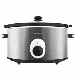 Cecotec Chup Chup Chup Powolna kuchenka o pojemności 5,5 litra, owalne wiadro ceramiczne, szklana pokrywka z silikonową uszczelką, kompletna recepta(mechaniczna)