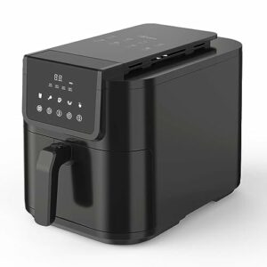 ARDES - ARFRYA05L Luftfritteuse Fritteuse INFINITY 8L - Slim Airfritteuse XL Hohlraum Super tief aus Metall Kapazität 8 Liter - AirFryer mit digitalem Touchdisplay und Timer 60'