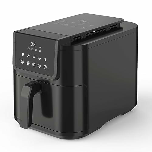 ARDES - ARFRYA05L Luftfritteuse Fritteuse INFINITY 8L - Slim Airfritteuse XL Hohlraum Super tief aus Metall Kapazität 8 Liter - AirFryer mit digitalem Touchdisplay und Timer 60'