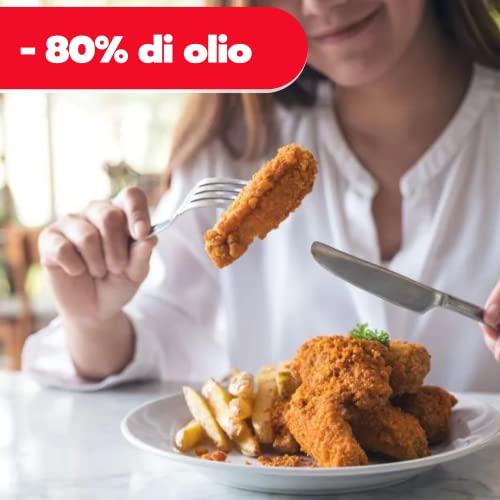 ARDES - ARAMFRY34 Heißluftfritteuse Fassungsvermögen 5 Liter Air Fryer Klein mit Touchscreen-Digitalanzeige und Timer 60 Minuten Technologie Rapid Air Modell Friggisaba Maxi - obrazek 3