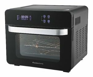 Melchioni Family | Combo Luftfritteuse mit 24 Litern Fassungsvermögen, Fritteuse + statischer und belüfteter Ofen mit 11 Programmen, 45-230 °, Modell Victoria, Farbe: Schwarz