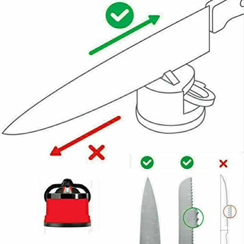 "Najlepsza Przyssawka Ostrzałka do Noży Kuchennych - QoFina" - obrazek 2