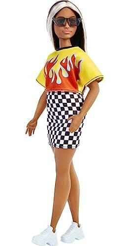 Barbie Fashionistas Lalka o krągłych kształtach z długimi włosami z pa - obrazek 4