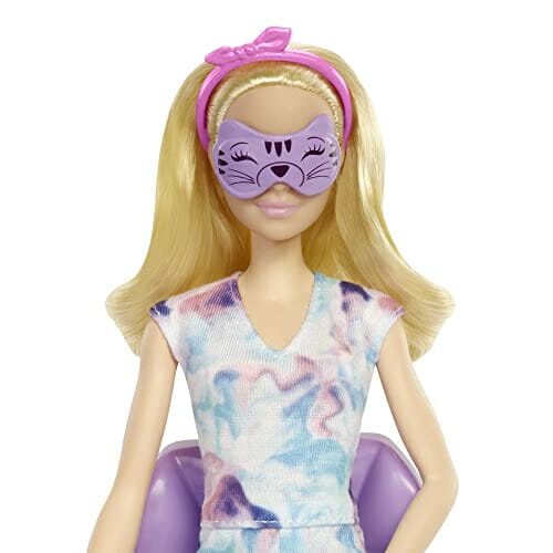 Barbie Domowe Spa Maseczka na twarz Zestaw z lalką Barbie blondynką, 7 - obrazek 5