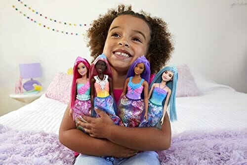 Barbie Dreamtopia Lalka księżniczka (ciemnoróżowe włosy) z błyszczącym - obrazek 6