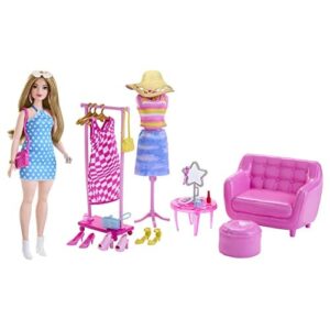 "Zestaw Garderoby Barbie z 32 Elementami - HPL78"