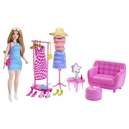 "Zestaw Garderoby Barbie z 32 Elementami - HPL78"
