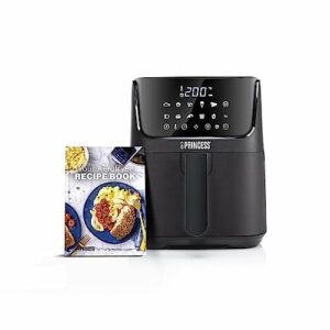 Princess Heißluftfritteuse mit 3,5 L – 70% weniger Energieverbrauch – 11 Programme – Inklusive Rezeptheft mit 30 Rezepten in deutsch – Airfryer – 182031
