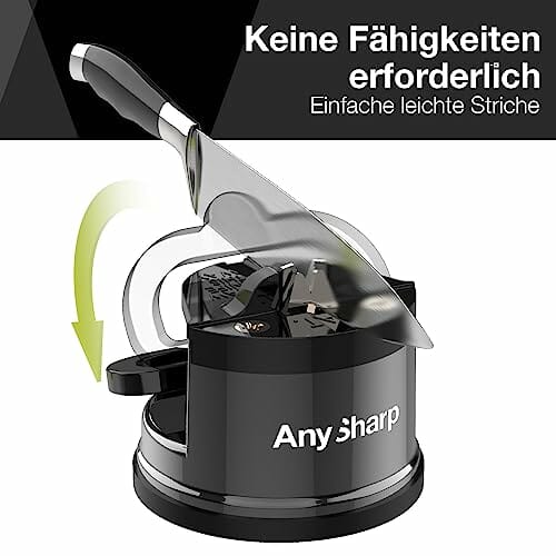 AnySharp Pro metalowa ostrzałka do noży z przyssawką, Szary - obrazek 8