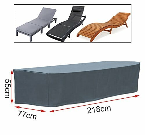 WOLTU pokrowiec ochronny na leżak ogrodowy, 218 x 77 x 55 cm, z tkanin - obrazek 9