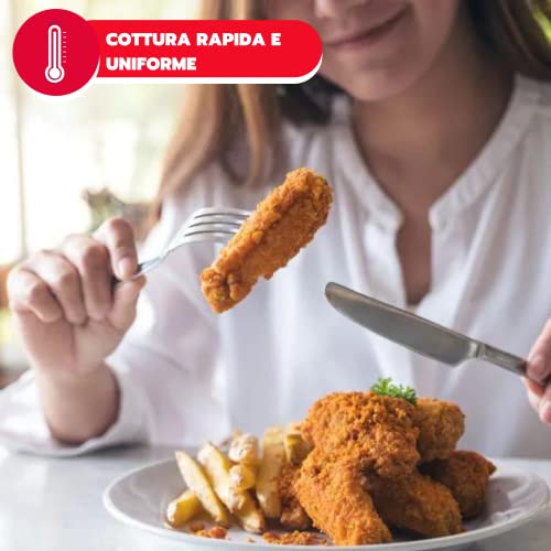 ARDES - Heißluftfritteuse 2 Liter Fassungsvermögen Air Fryer klein mit Digitalanzeige und 60-Minuten-Timer Höchsttemperatur 200 °C Modell Eldorada Mini D AR1K32D - obrazek 3