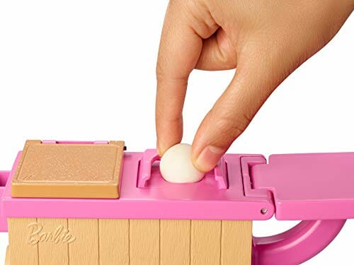 Barbie Domowy makaron Zestaw do zabawy + lalka blondynka, 2 pojemniki - obrazek 7