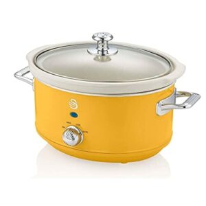 Swan Retro SF17021YELNEU Slow Cooker 3,5L wymienny pojemnik do gotowan