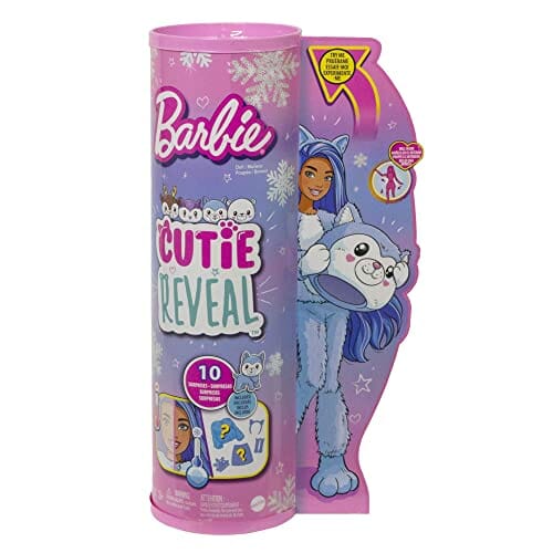 Barbie Lalka | Cutie Reveal Lalka z kostiumem husky | Lalka z serii Zi - obrazek 2