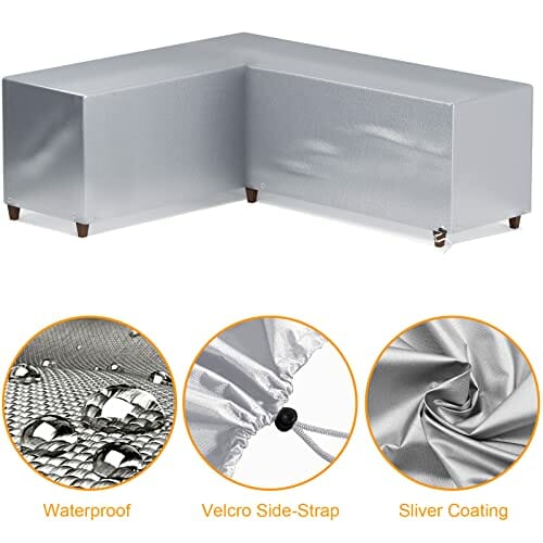 Pokrowiec na meble ogrodowe L-kształt 270x208x84 cm - obrazek 5