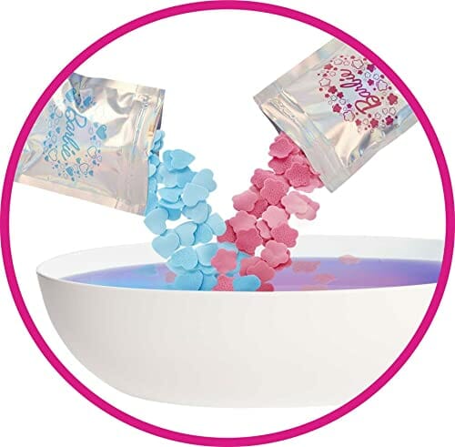 "Zestaw Barbie Kolorowa Kąpiel - HKT93 - Lalka Szatynka, Szczeniaczek, Mydło" - obrazek 5