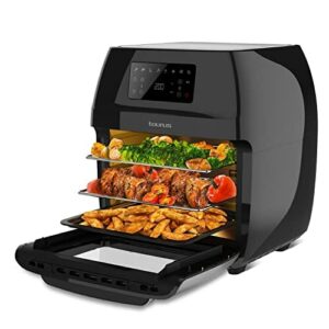 Taurus Air Fry Digital Grill, ölfreie Fritteuse und Backofen, Luftfritteuse, 1700 W, 12 l, programmierbar, 24 Stunden, programmierbar, 24 Stunden, 8 Programme, transparente Tür, leicht zu reinigen.