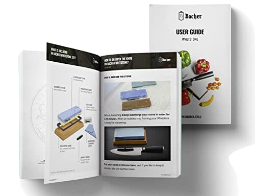 BACHER kamień wodny premium, podwójna gradacja 1000/6000, ostrzałka ka - obrazek 5