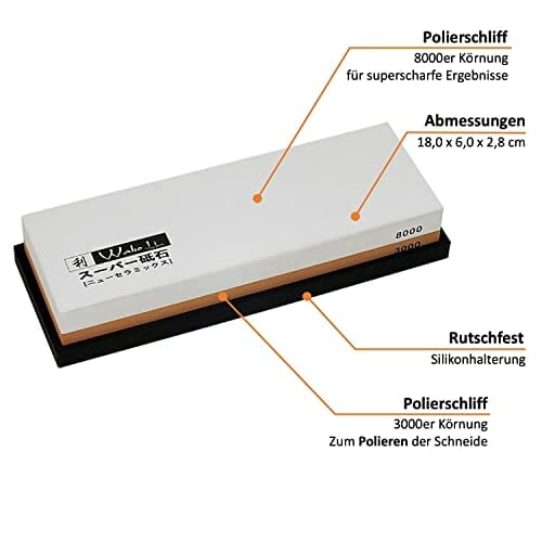 "Kamień Szlifierski Wakoli SCH-30/80 - Zestaw 2 szt. 3000/8000" - obrazek 3
