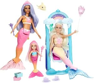 Zestaw Barbie Dreamtopia: 3 Lalki Syrenki + Akcesoria!
