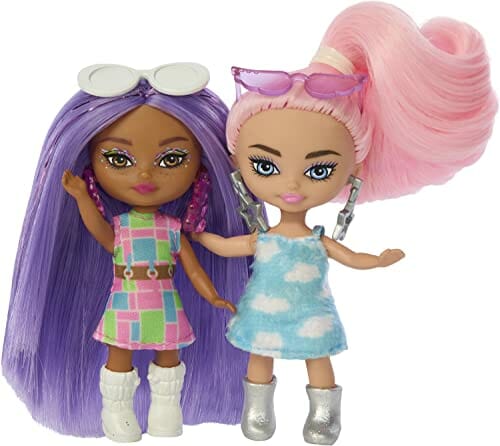 Barbie Extra Mini Minis Lalki Wielopak Zestaw 5 małych lalek Barbie w - obrazek 4
