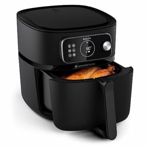 Philips Airfryer Combi 7000 Serie XXL - 8,3 l (2 kg), 22-in-1-Airfryer, WiFi-Verbindung, automatische Kochprogramme, 99% weniger Fett mit Rapid CombiAir, Rezept-App (HD9875/90)
