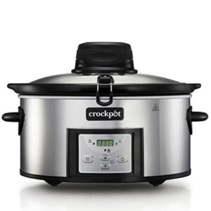 Crockpot AutoStir Cyfrowy powolny garnek do wszystkich rodzajów receptur | 5,7 l (6 porcji) | 240 W | Stal nierdzewna [CSC012X]